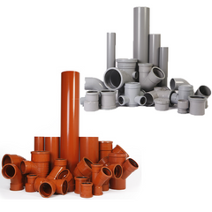 uPVC Drainage Pipe System BS EN-1329-1 uPVC Drainage Pipes For Above Ground Drainage, BD